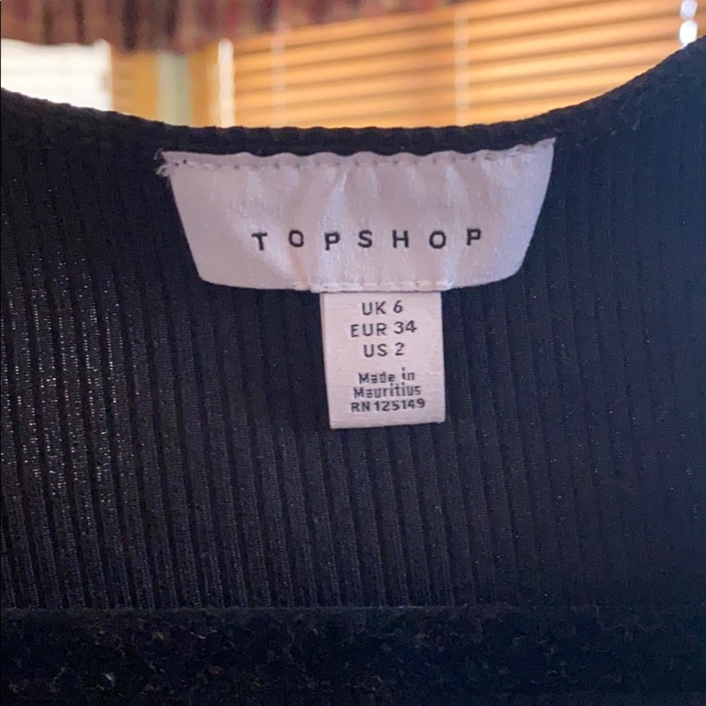 TOPSHOP BLACK MINI DRESS - Picture 5 of 5